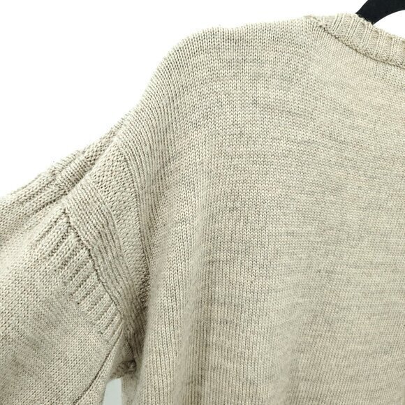 WooLovers 100% British Wool Crewneck Sweater L Tan - Picture 12 of 16
